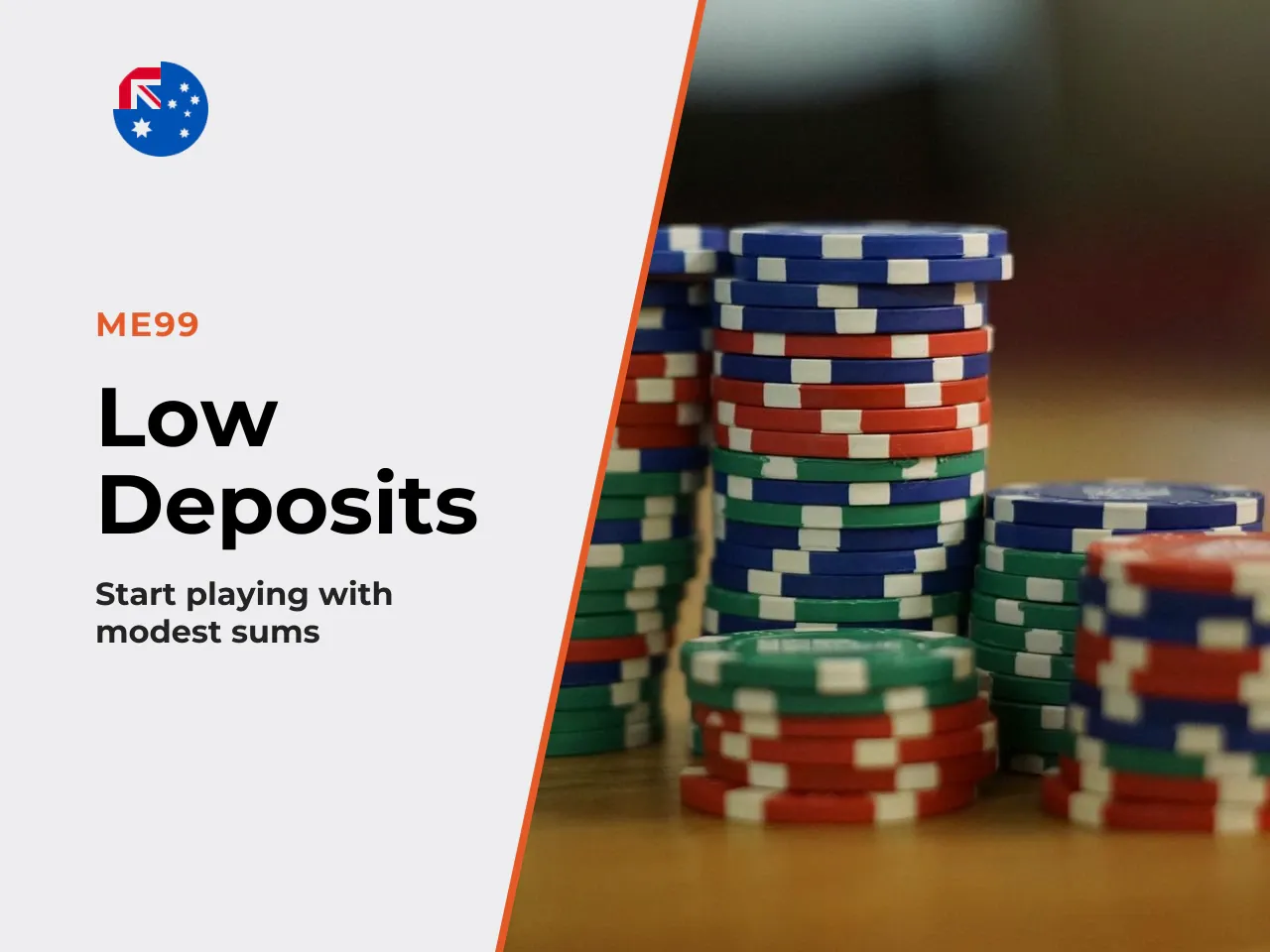 Min deposit AUD and the first